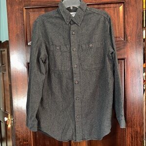 Duluth Trading Co Dark Gray Casual Button Down Shirt
